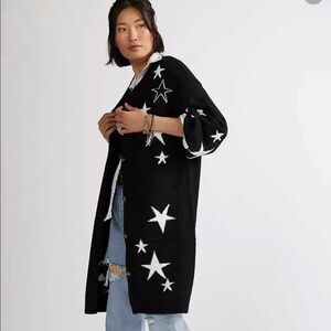 New Anthropologie Stars Longline Cardigan Medium #148